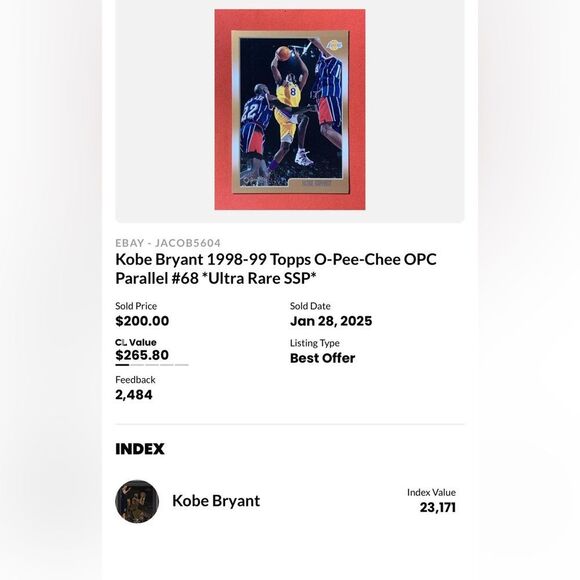 Topps Gold Basketball Card with Dynamic Action of Kobe Bryant Rc gold mint - Picture 4 of 4